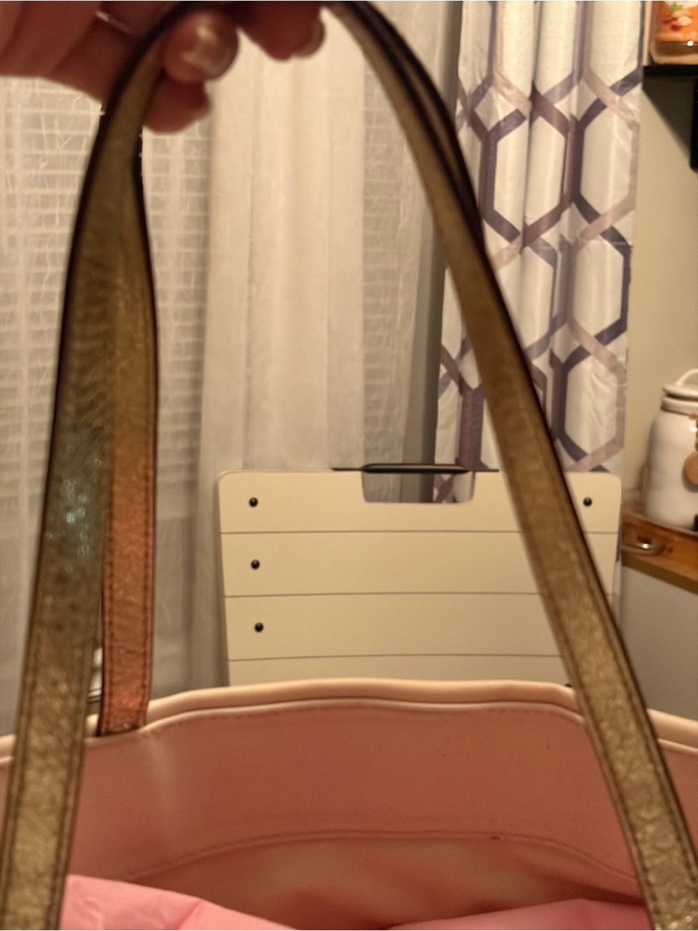 Kate Spade Storyline Cream/Navy Canvas 'Tee Time' Tote with KS Wallet - Picture 13 of 15